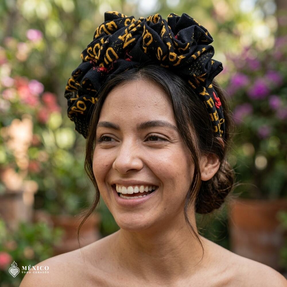 Traditional Mexican Cambaya Headband – Handmade Artisan Diadema